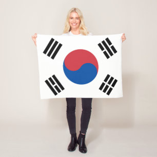 Südkoreanische Flagge Südkoreanisches Patriotisch Fleecedecke