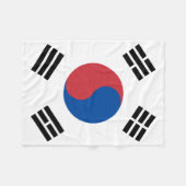 Südkoreanische Flagge Südkoreanisches Patriotisch Fleecedecke (Vorderseite (Horizontal))
