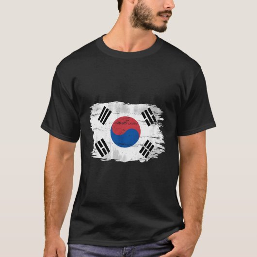 Südkoreanische Flagge T-Shirt (Vorderseite)