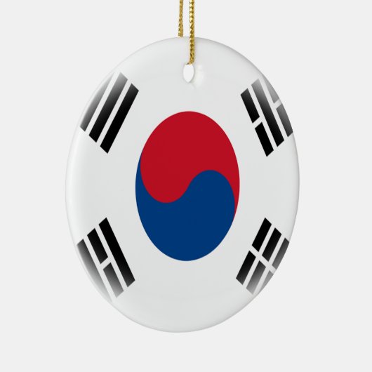Südkoreanische Flagge Taeguki Keramik Ornament (Rechts)