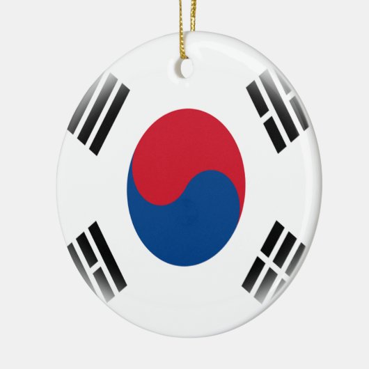 Südkoreanische Flagge Taeguki Keramik Ornament (Links)