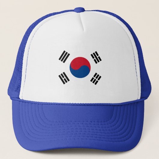 Südkoreanische Flagge Truckerkappe (Vorderseite)
