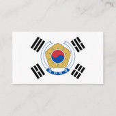 Südkoreanische Flagge und Emblem, Flagge Südkoreas Visitenkarte (Vorderseite)
