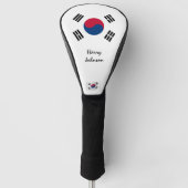 Südkoreanische Flagge und Mit Monogramm Golf Clubs Headcover (Vorderseite)
