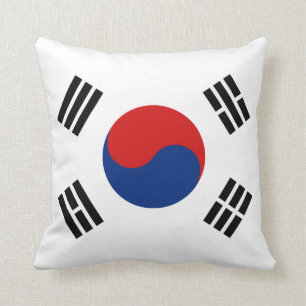 Südkoreanische Flagge x Flaggenkissen Kissen