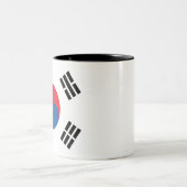 Südkoreanische Flagge Zweifarbige Tasse (Mittel)