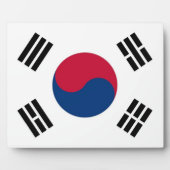 Südkoreanische Flaggenebene Fotoplatte (Vorderseite)