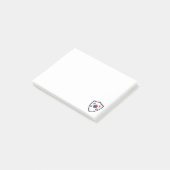 Südkoreanische Flaggennotizen Post-it Klebezettel (angewinkelt)