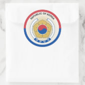 Südkoreanische Nationalen Emblemzirkel Runder Aufkleber (Tasche)