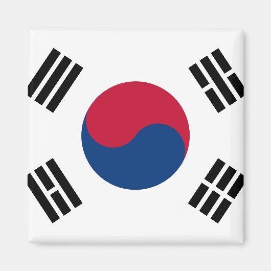 Südkoreanische Nationalflagge Magnet (Vorne)