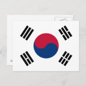 Südkoreanische Postkarte (Vorne/Hinten)