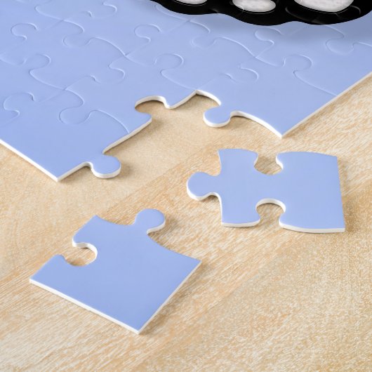 Südkoreanische Schmetterlings-Flagge auf Blau Puzzle (Seite)