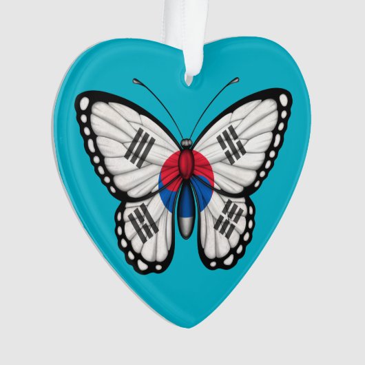 Südkoreanische Schmetterlings-Flagge Ornament (Vorderseite)