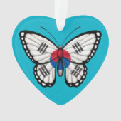Südkoreanische Schmetterlings-Flagge Ornament (Rückseite)
