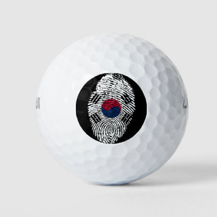 Südkoreanische Touchfingerabdruckflagge Golfball