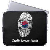 Südkoreanische Touchfingerabdruckflagge Laptopschutzhülle (Vorderseite)