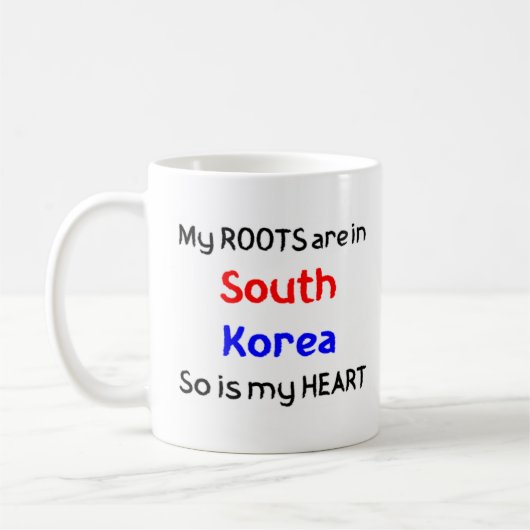 südkoreanische Wurzeln Kaffeetasse (Links)