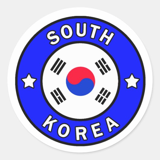 Südkoreanischer Aufkleber (Vorderseite)
