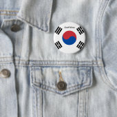 Südkoreanischer Flaggen-Knopf Button (Beispiel)