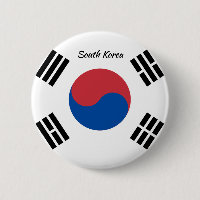 Südkoreanischer Flaggen-Knopf