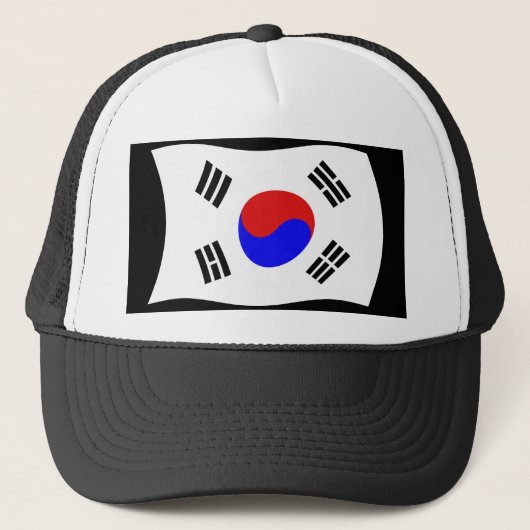 Südkoreanischer Flaggenhut Truckerkappe (Vorderseite)