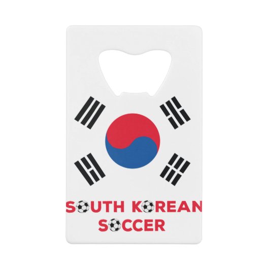 Südkoreanischer Fußball Geldbeutel Flaschenöffner (Vorderseite)