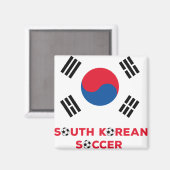 Südkoreanischer Fußball Magnet (Vorderseite/Rückseite)