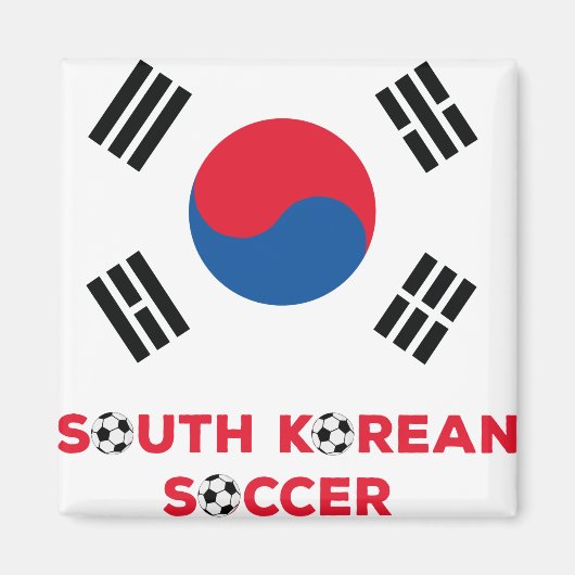 Südkoreanischer Fußball Magnet (Vorne)