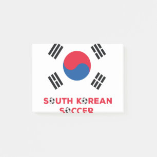Südkoreanischer Fußball Post-it Klebezettel