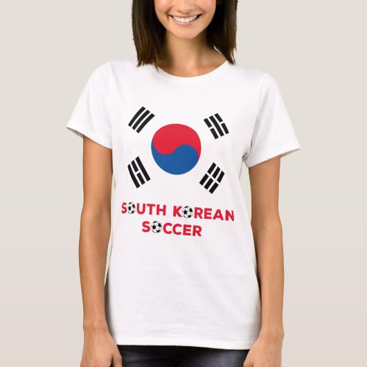 Südkoreanischer Fußball T-Shirt (Vorderseite)