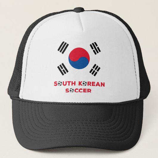 Südkoreanischer Fußball Truckerkappe (Vorderseite)