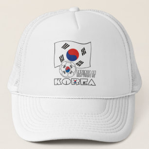 Südkoreanischer Fußball und Flagge Truckerkappe