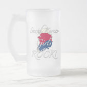 Südkoreanischer Mädchen-Felsen! Mattglas Bierglas (Links)