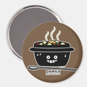 Südkoreanischer Speckwein Tofu Stew Suppe Sundubu Magnet (Vorderseite/Rückseite)
