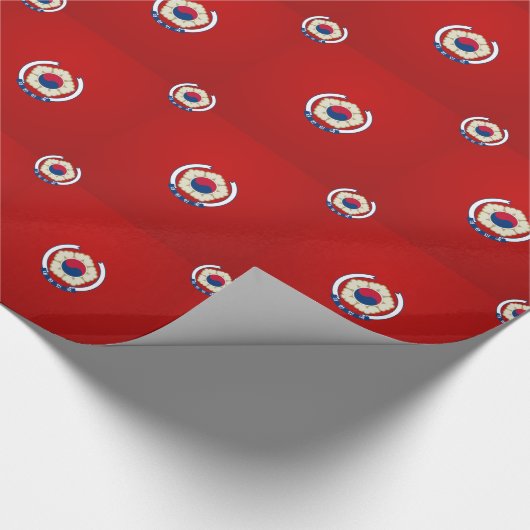 südkoreanisches Emblem Geschenkpapier (Ecke)