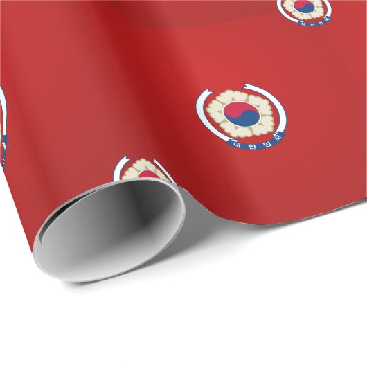 südkoreanisches Emblem Geschenkpapier (Rolleneckpunkt)