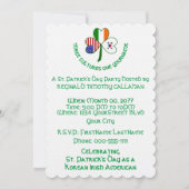 Südkoreanisches Flag-Kleeblatt der USA Personalisi Einladung (Vorderseite)