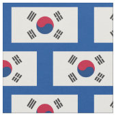 südkoreanisches Flaggengewebe Stoff (Nahaufnahme)