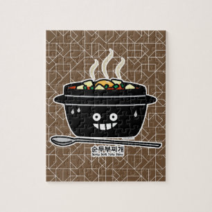 Südkoreanisches Gewürzwein Tofu Stew-Suppe Sundubu Puzzle