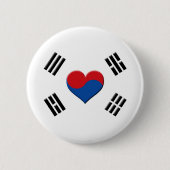 Südkoreanisches Herz Button (Vorderseite)