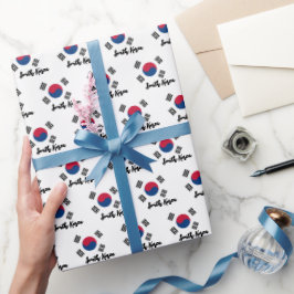 Südkoreanisches Wrapping Paper, patriotische korea Geschenkpapier
