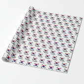 Südkoreanisches Wrapping Paper, patriotische korea Geschenkpapier (Ungerollt)
