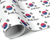 Südkoreanisches Wrapping Paper, patriotische korea Geschenkpapier (Rolleneckpunkt)