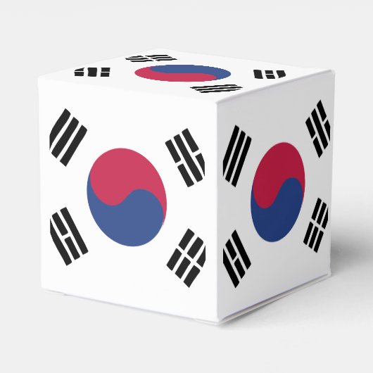 Südkoreas Flaggenzeichen Geschenkschachtel (Rückseite)