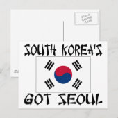 Südkoreas Got Seoul Postkarte (Vorne/Hinten)