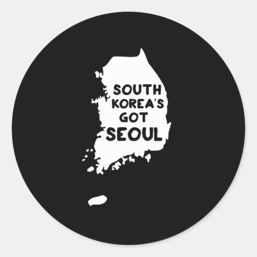Südkoreas Got Seoul Runder Aufkleber (Vorderseite)