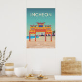 Südkoreas Stadtplakat Vintag Poster (Küche)