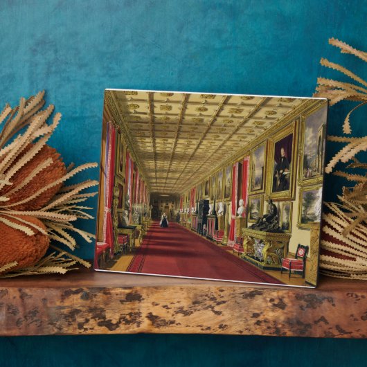 Südkorridor, Windsor Castle, 1838 (Chromolitho) Fotoplatte (Seite)