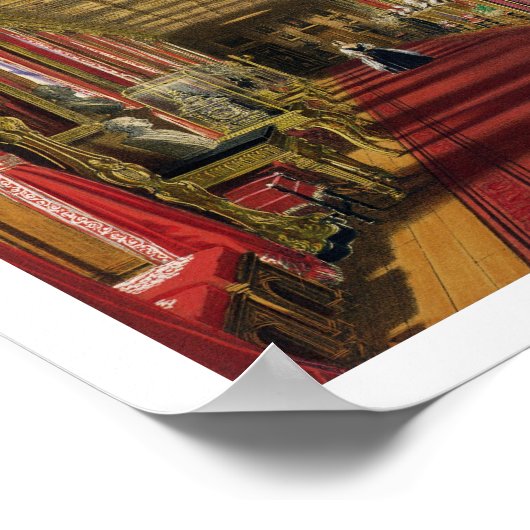 Südkorridor, Windsor Castle, 1838 (Chromolitho) Poster (Ecke)