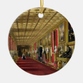 Südkorridor, Windsor Schloss, 1838 (chromolitho) Keramikornament (Vorne)